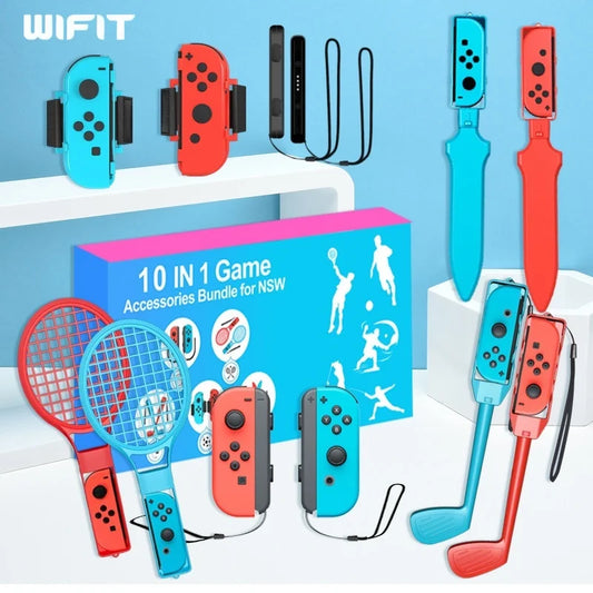 Accesorio de juego con detección de movimiento para Switch Sports, adecuado para el kit de la serie de juegos deportivos Switch 10 en 1, juego de deportes/regalo de juego