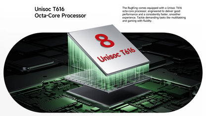 【Estreno mundial】Ulefone RugKing 4G Teléfono resistente Android 15 Hasta 16GB+256GB Smartphone resistente al agua 9600mAh NFC Versión global