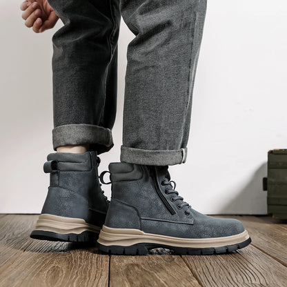2024 New Safety Shoes Men Anti-smash Anti Puncture Work Shoes Anti Slip Indestructible Shoes Protective Sneakers Men Boots
