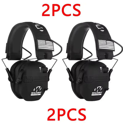 Los protectores auditivos para caza y tiro al aire libre reducen activamente el ruido para proteger la audición y entrenan los auriculares tácticos para fortalecer la voz humana.