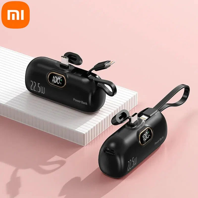 Xiaomi - Mini banco de energía de 500.000 mAh, 22,5 W, alta capacidad, carga ultrarrápida, para iPhone, Huawei y Samsung
