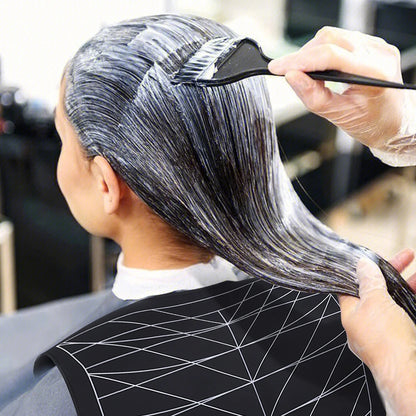 Capa de silicona para cortar el pelo, tapete impermeable para cortar el pelo con guías, collar guía para cortar el pelo, collar para teñir el pelo para salón y hogar.