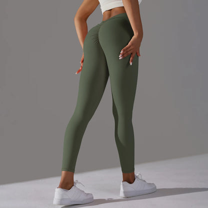 Women Seamless Solid Leggings Knitted High Waist Sports Leggings Fashion Hip Lifting Running Yoga Sport Gym Tights Pantalones