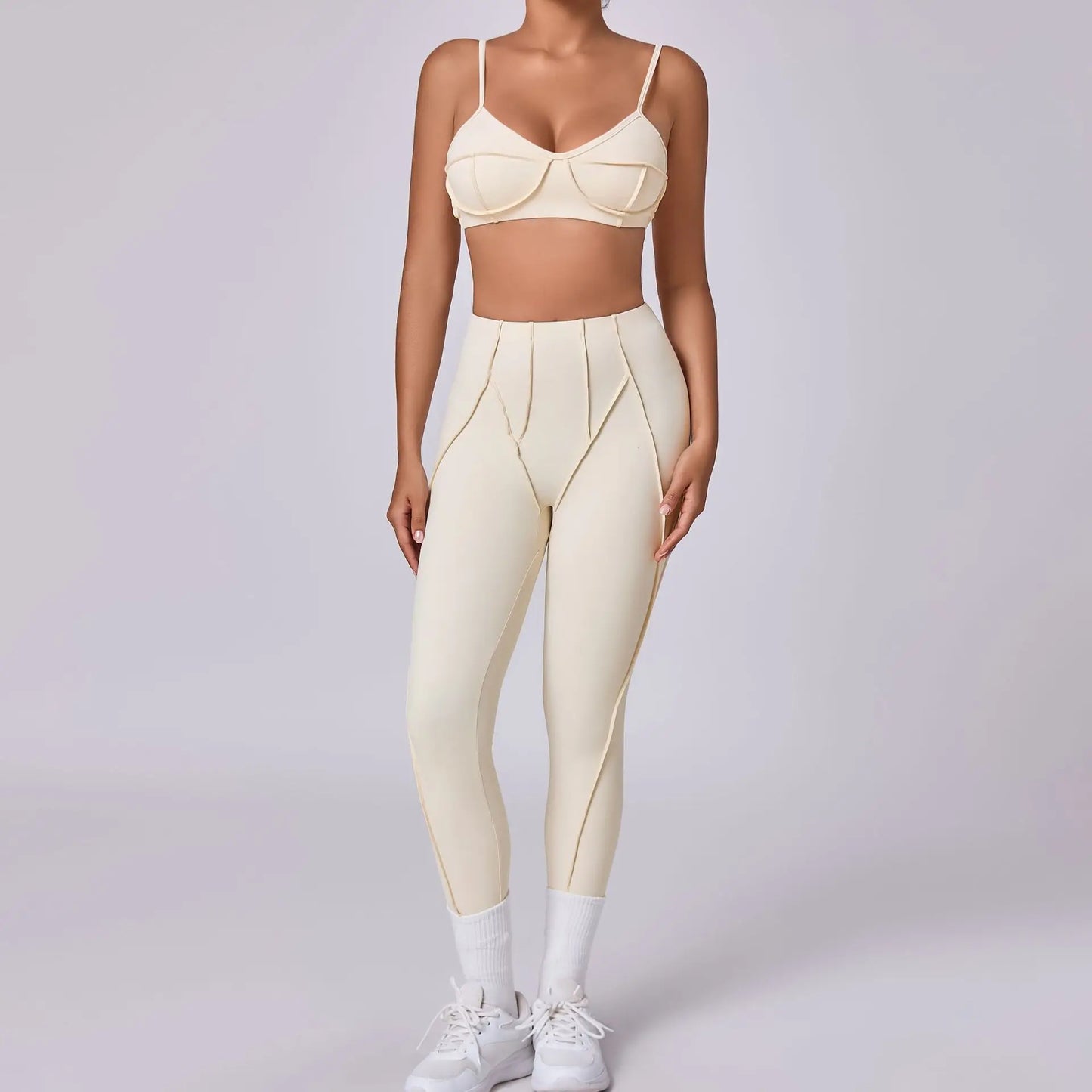 2025 New Yoga Set  2Pcs Sports Suit Women Sexy Workout Bra Suit Running Gym High Waist Legging Quick Dry Tight Yoga Clothing