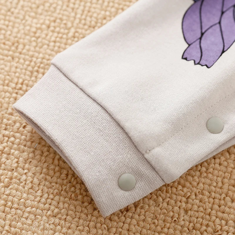 Ropa para recién nacidos, bonita, de algodón, cómoda y suave, para niños y niñas de 0 a 18 años, para primavera y otoño, mono de manga larga para bebés.