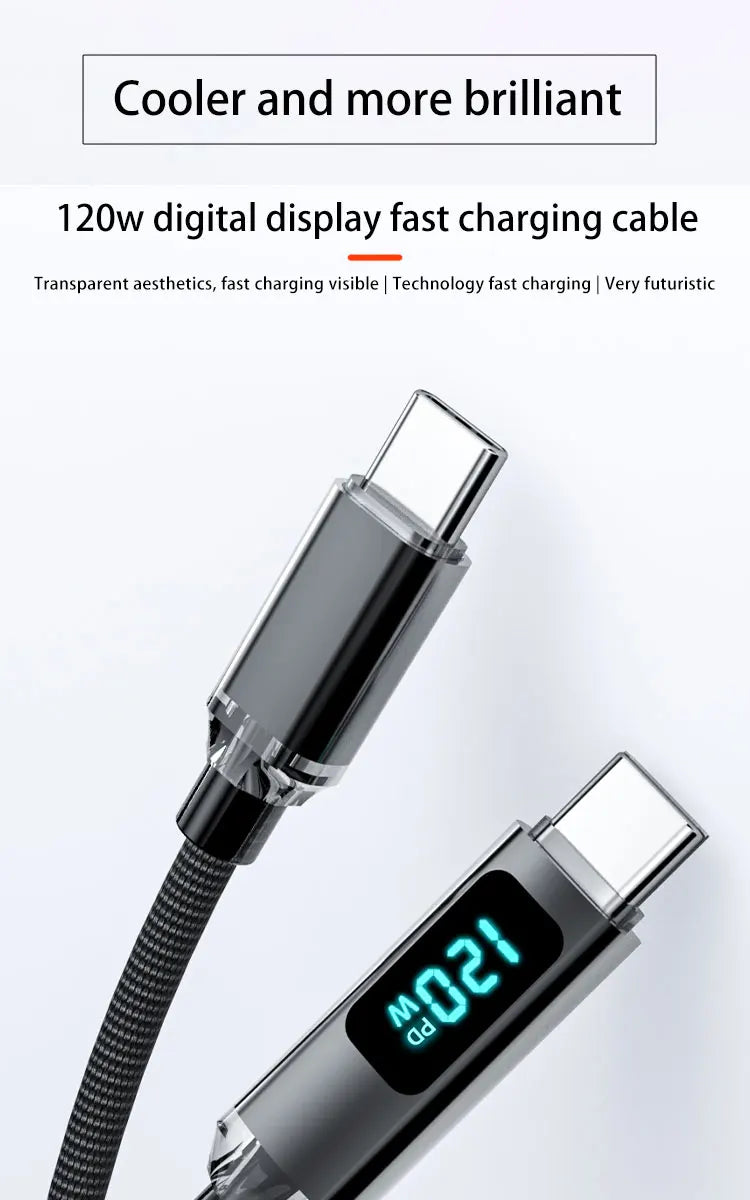 Cable USB tipo C JINMUXI PD de 120 W a USB C de 6 A, cargador de carga rápida para OPPO, Realme, Huawei Poco, Samsung, iPhone 15, cable de pantalla 16