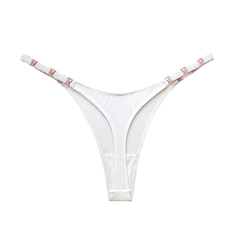 Tanga sexy sin costuras para mujer, ropa interior, bragas, bragas con estampado de cebra y flores, tiro bajo, de lujo, con hebilla de metal, bikini para chicas, bragas femeninas