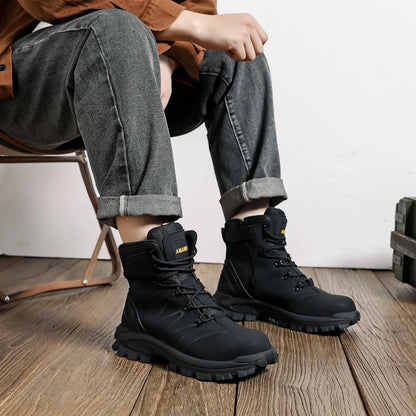 Zapatos de seguridad para el trabajo para hombres, zapatillas ligeras de trabajo protectoras, zapatos ligeros, zapatos transpirables, zapatos de trabajo antiperforación.