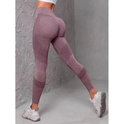 Leggings deportivos de cintura alta con rayas y malla para mujer, levantan glúteos y cadera, ideales para entrenamiento al aire libre, correr, yoga y gimnasio.