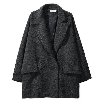 Abrigo largo entallado estilo coreano ligero de longitud media para hombre, abrigo juvenil sin cuello, abrigo de primavera para hombre.