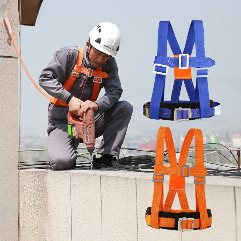 Cinturón de seguridad ajustable para trabajos aéreos, limpieza de paredes externas, rescate, cuerda de seguridad, arnés de seguridad para escalada al aire libre.