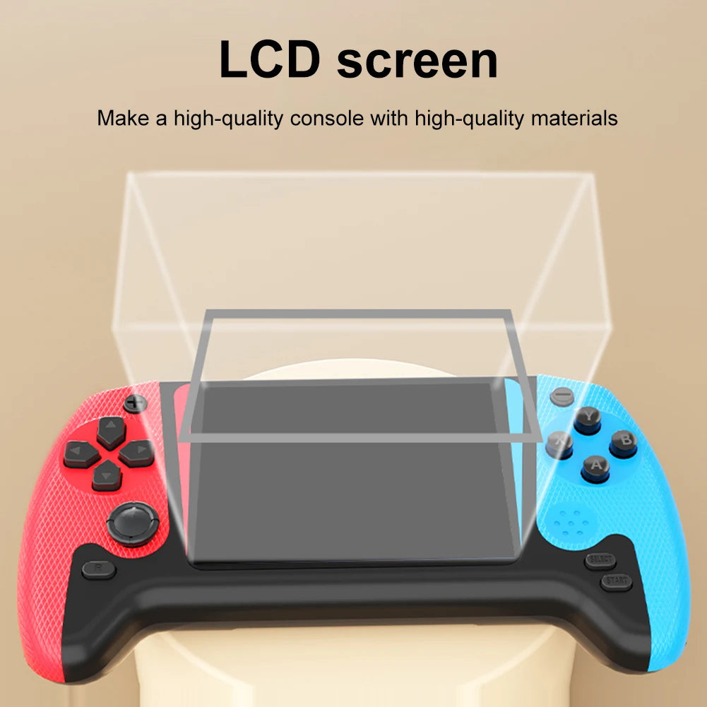 Consola de videojuegos retro con 500 juegos integrados, reproductor portátil de juegos portátil de 1200 mAh, conexión a TV, consola de juegos nostálgica para niños