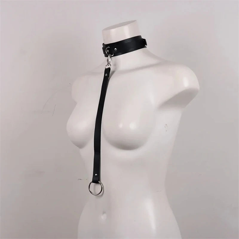 Venta caliente de lencería de cuero con liguero, disfraces eróticos sexys para mujer, arneses góticos para piernas, vestido babydoll con lazo, conjuntos sexuales para mayores de 18 años.