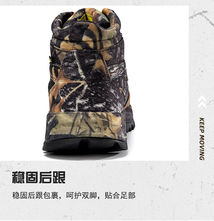 Botas tácticas de senderismo para hombre, botas para desierto con absorción de impactos y antideslizantes, calzado para senderismo, montañismo y camping al aire libre