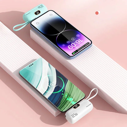 Xiaomi - Mini banco de energía de 500.000 mAh, 22,5 W, alta capacidad, carga ultrarrápida, para iPhone, Huawei y Samsung