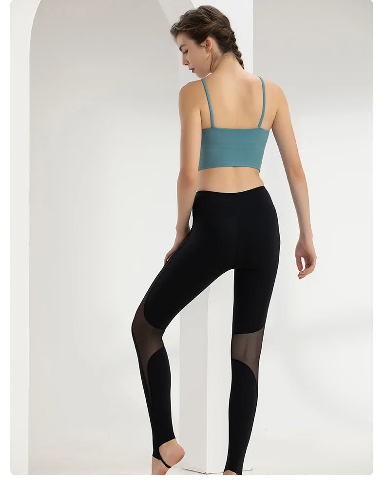 Mallas de Yoga para Mujer con Parches de Malla, Cintura Alta, Pantalones de Gimnasio, Secado Rápido, Ropa Deportiva para Correr y Entrenamiento, Leggings Deportivos para Mujer