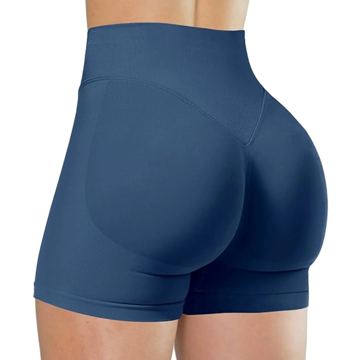 Pantalones cortos de yoga de cintura alta de verano, modernos y sexys, para correr y hacer ejercicio, leggings de yoga de color sólido.