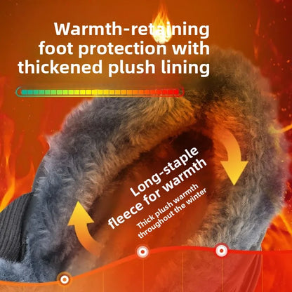 Zapatos de seguridad de alta calidad para hombre y mujer, botas cálidas y gruesas para otoño e invierno, zapatillas de deporte para mujer con puntera de acero antigolpes y antiperforación.