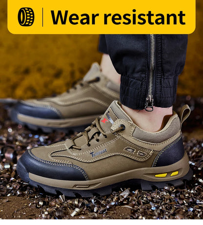 Zapatos de seguridad nuevos para hombre, zapatos de trabajo resistentes a perforaciones, zapatos de protección para hombre, botas de trabajo resistentes al desgaste, botas tácticas