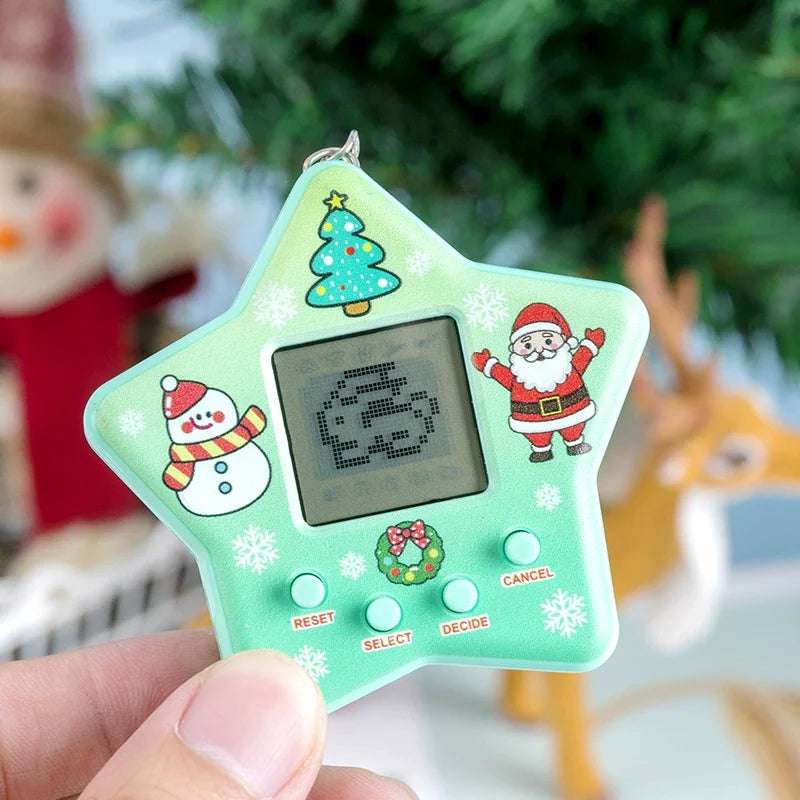 Mascotas electrónicas, juguetes virtuales, Tamagotchi, animales cibernéticos nostálgicos, juguetes digitales para niños.