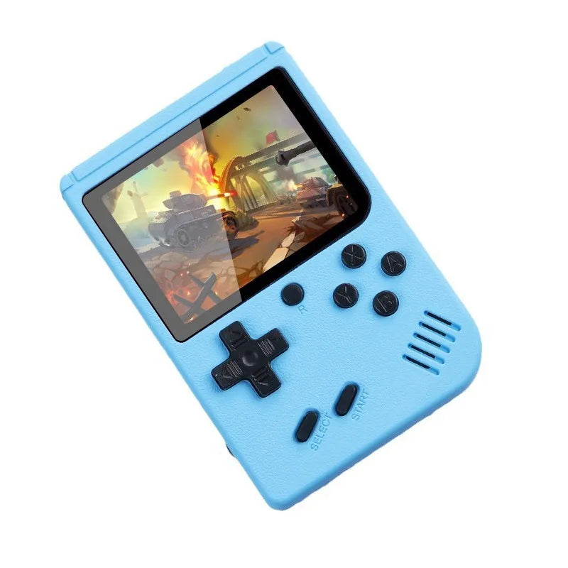 Consola de videojuegos portátil retro de 8 bits con pantalla LCD de 3,0 pulgadas y 400 juegos AV integrados, ideal como regalo para niños.