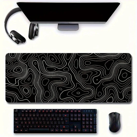 Alfombrilla de ratón grande para teclado y ratón, alfombrilla de escritorio de goma antideslizante para juegos, alfombrilla de ratón para portátil
