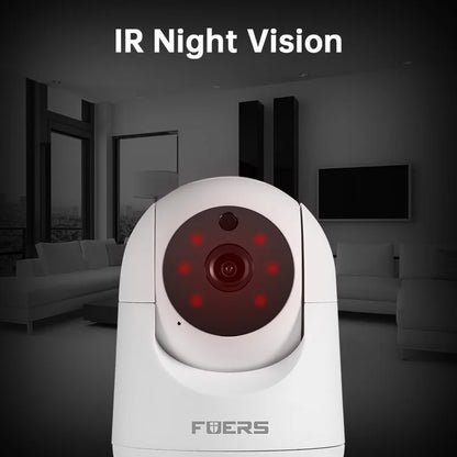 Cámara WiFi Fuers de 5 MP, Tuya Smart Home, cámara de vigilancia IP inalámbrica para interiores, detección IA, seguimiento automático, monitor de seguridad para bebés.