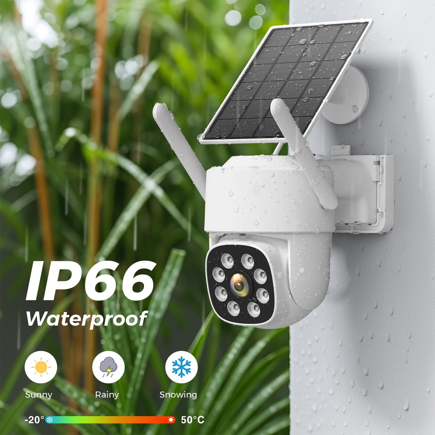 Cámara solar BESDER 4G con tarjeta SIM, 4MP, AOV, grabación de vídeo 24/7, batería de 9000mAh, detección humana, cámara IP de videovigilancia iCSee