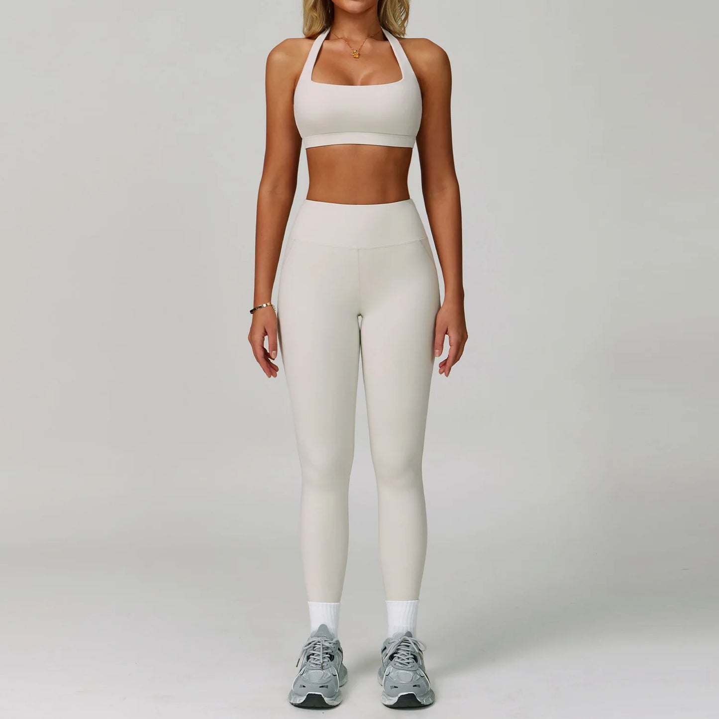 2 Piece Set Women's Tracksuit Fitness Clothes Yoga Sets Sportswear Workout Bra High Waist Leggings Set Gym Clothing Sports Suits