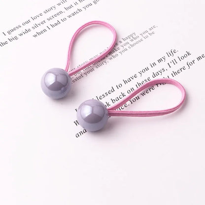 Accesorios para el cabello para niños, bandas de goma para bebés, cuentas de colores sólidos, estrellas de amor, serie de dibujos animados