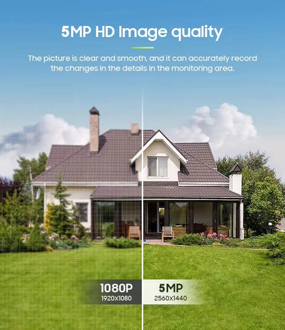 Cámara de seguridad WiFi solar Tuya para exteriores, inalámbrica, 5MP, batería de bajo consumo, cámara PTZ, detección de movimiento PIR, videovigilancia CCTV