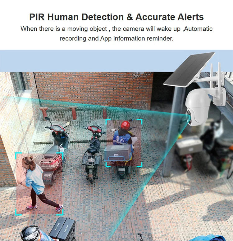 Cámara solar WiFi Tuya para exteriores, resistente al agua, 3 MP, 5 W, batería de 10000 mAh, aplicación Smart Life, PTZ inalámbrico, PIR, CCTV, seguimiento automático, 2K