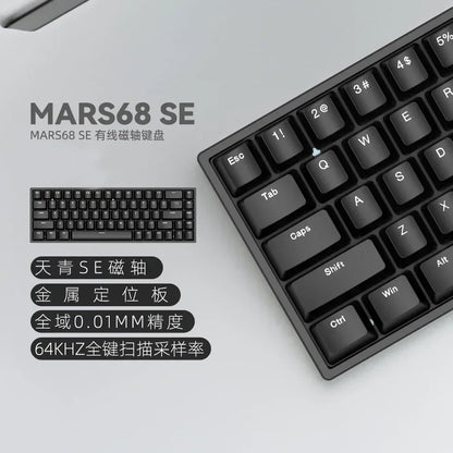 IROK CAROTMAS Mercury 68 8K Teclado mecánico para juegos de deportes electrónicos con interruptor magnético RGB, batería de larga duración, accesorio para juegos personalizado con intercambio en caliente