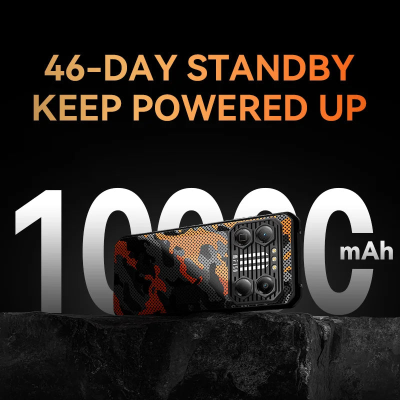 Teléfono robusto IIIF150 B2 Pro con procesador MTK Helio G99, Android, 10 000 mAh, carga de 30 W, 24 GB de RAM, 256 GB de almacenamiento, cámara de 108 MP, pantalla de 6,8" y 120 Hz.