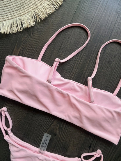Bikini de diamantes 2025, bañador sexy para mujer, bikini bandeau con efecto push up, bañador femenino brillante, traje de baño floral, ropa de playa