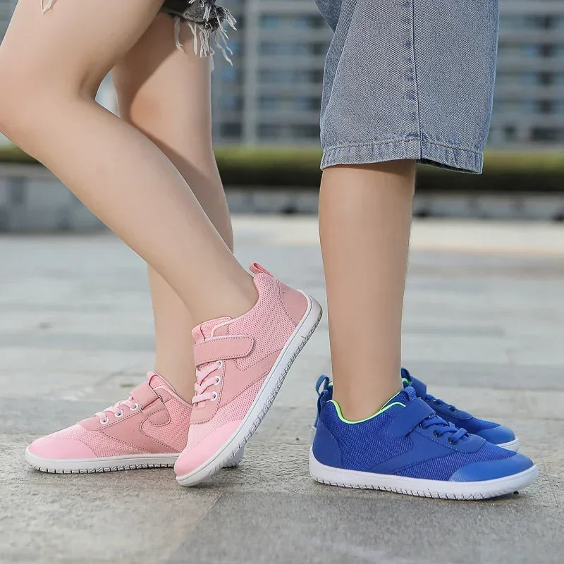 Zapatos descalzos para niños pequeños y grandes, zapatillas minimalistas anchas para niños y niñas, ligeros, de caída cero, planos naturales