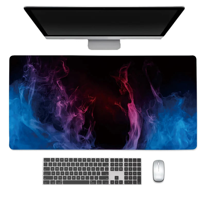 Alfombrilla de ratón grande para teclado y ratón, alfombrilla de escritorio de goma antideslizante para juegos, alfombrilla de ratón para portátil