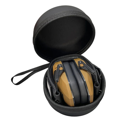 Orejeras tácticas de caza activa con estuche para disparar, protección auditiva electrónica, auriculares de caza con reducción de ruido