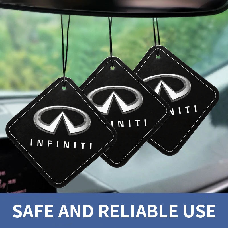 Ambientador para coche, perfume para interior de coche, colgante para espejo retrovisor con logotipo de Infiniti Q50, Q70, QX70, FX35, Q30, G37, QX60 y G35, accesorios.