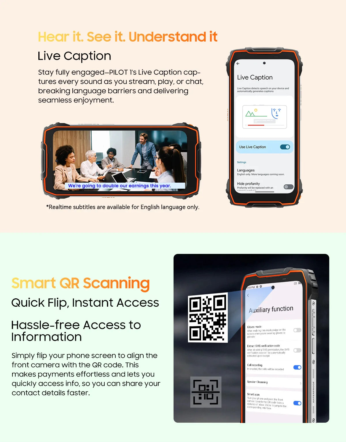 [Estreno mundial] Blackview OSCAL PILOT 1: Teléfono resistente, smartphone de 6 GB y 256 GB, pantalla HD+ de 6,67", batería de 15000 mAh y NFC.