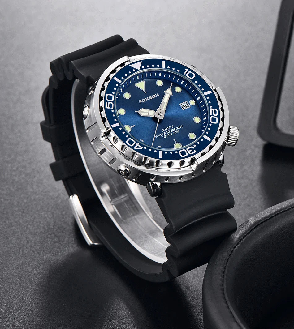 Reloj de lujo LIGE para hombre, deportivo, de exterior, con calendario, de cuarzo, de silicona suave, resistente al agua.