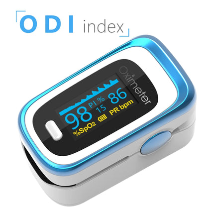 Oxímetro de pulso digital portátil OLED con monitor de sueño de 8 horas y estuche para pulsioxímetro digital.