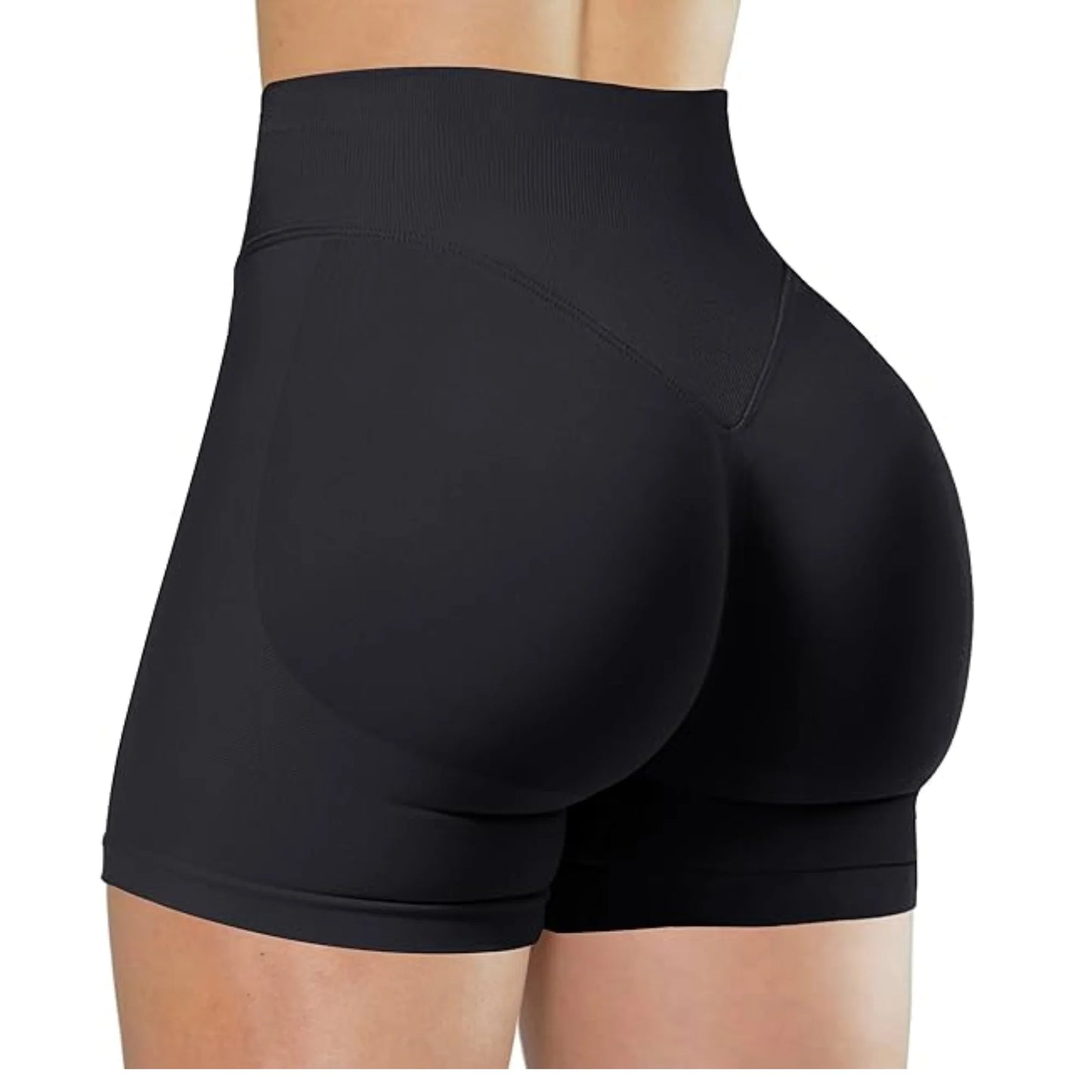 Pantalones cortos de yoga de cintura alta de verano, modernos y sexys, para correr y hacer ejercicio, leggings de yoga de color sólido.