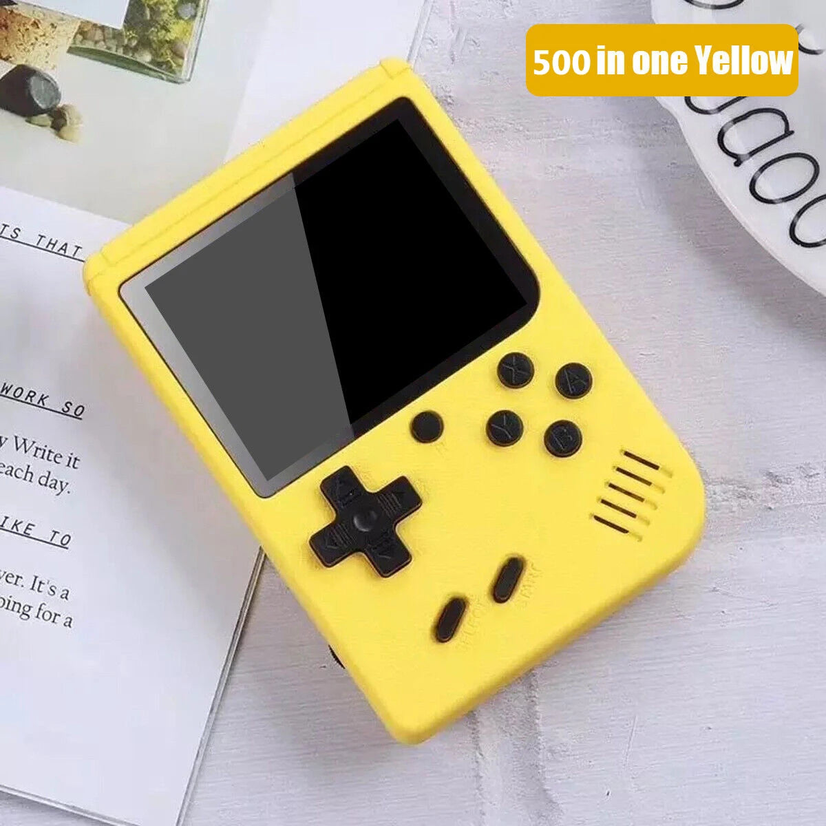 Consola retro arcade de 5 pulgadas con más de 500 juegos clásicos integrados para Game Boy, emulador de TV, videojuegos, reproductor de juegos portátil