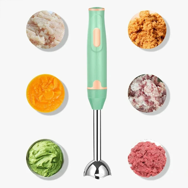 Batidora de mano de inmersión, picadora eléctrica de alimentos y verduras, batidora de mano para batidos, salsas, comida para bebés y sopas.