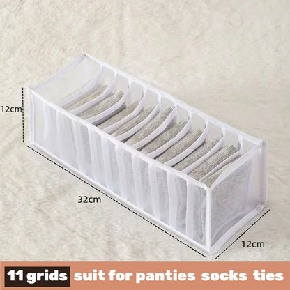 Organizador para ropa interior, calcetines, sujetadores, pantalones, bufandas, corbatas, caja de almacenamiento, organizador de ropa para vaqueros, divisores para cajones, organizador de ropa