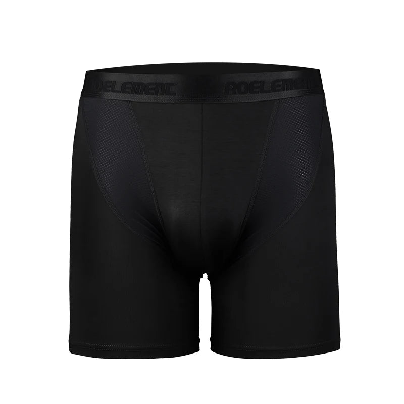 Calzoncillos bóxer deportivos para hombre, antidesgaste, de modal, profesionales, para correr, fitness, ajustados, de pierna larga y secado rápido.