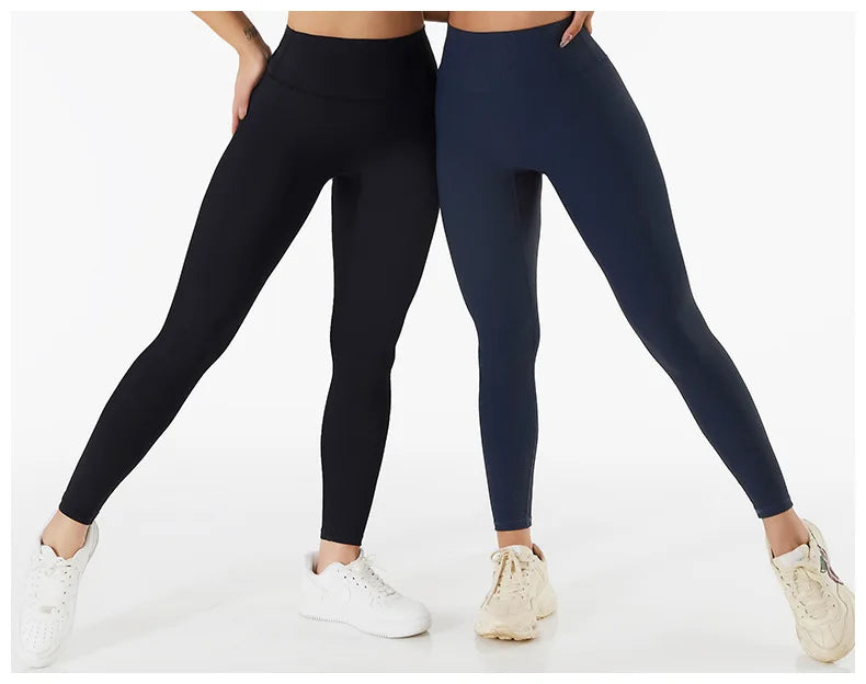 SOISOU - Mallas de yoga sin costuras para mujer, de tejido acanalado, transpirables, de cintura alta, para gimnasio, deporte y fitness, de alta calidad, en 7 colores