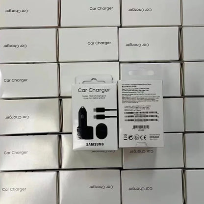 Cargador de coche original Samsung de 45 W, tipo C PD, carga rápida, Samsung S25, S24, S23 Ultra Plus, S22, S21 FE, A54, A55, Z Flip, Z Fold 7, 6, 5, 4
