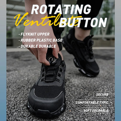 Zapatos de seguridad ligeros para hombre y mujer, zapatos de trabajo con puntera de acero, botas de trabajo, zapatillas deportivas transpirables para hombre y mujer, botas tácticas